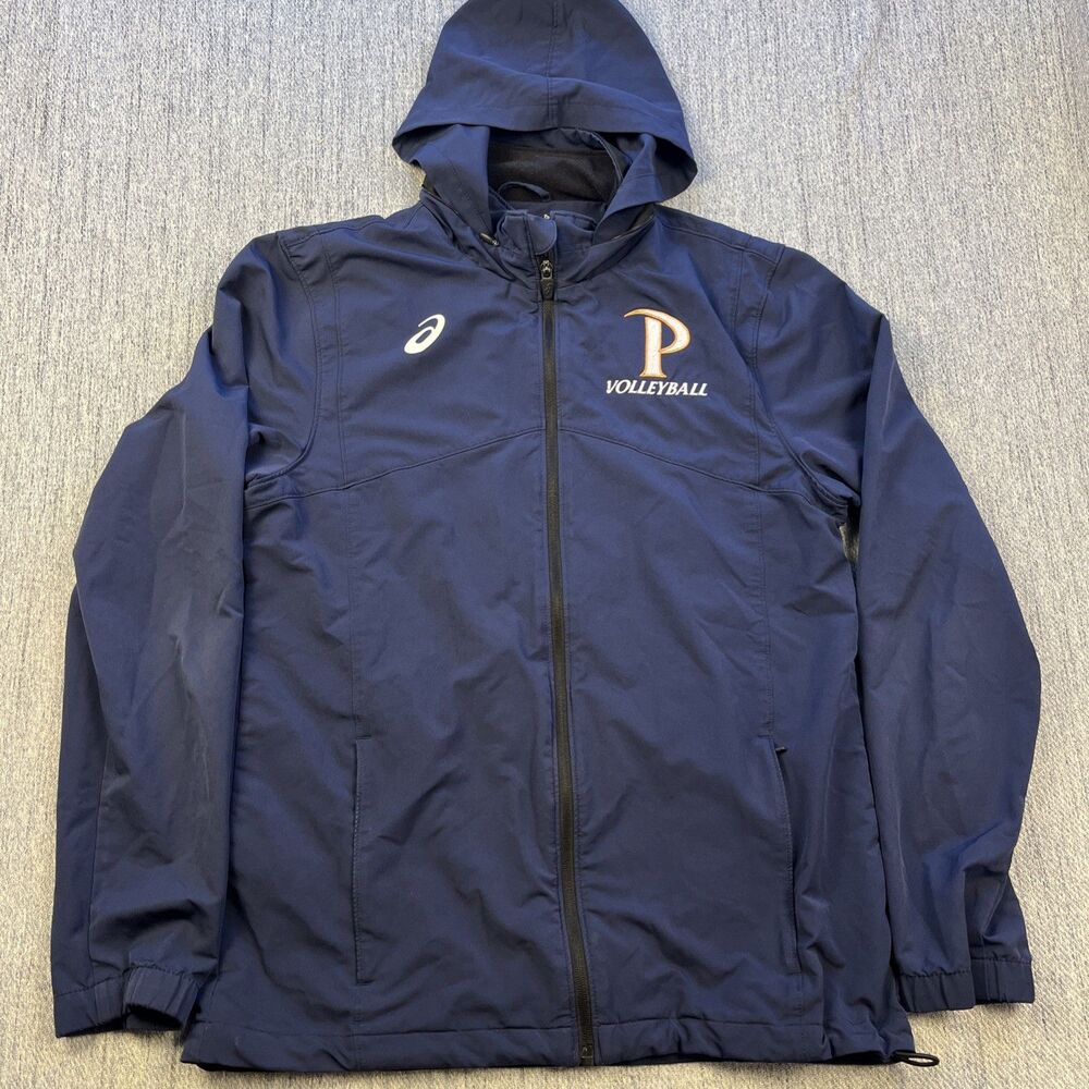 ASICS Pepperdine University Volleyball Softshell Jacket Navy Blue Men's Size S